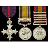 A Great War 'Military' Division M.B.E. Group of Three to 'Zulu War Veteran' Major, Late Sergeant-