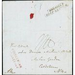 Great BritainPostal History1837 (5 July) entire letter to Coldstream, datelined "H.M.S. Drake St.