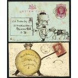 Great BritainMulready Caricatures and other Illustrated Envelopes1843-1918 collection of fifty-one