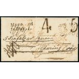 Great BritainPostal History1838 (26 March) entire letter to the Edgeware Road, re-directed to