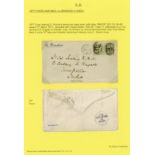 Great BritainPostal History1844-99, collection of forty entire letters or envelopes to India,