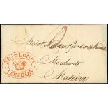 Great BritainPostal History1799 (18 Oct.) entire letter from London to Madeira with a superb