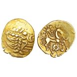 Celtic, Atrebates and Regni, uninscribed coinage, (c.60-20 BC), gold Quarter Stater, 1.42g, '