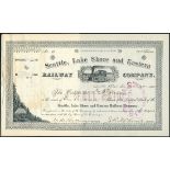 Seattle, Lake Shore and Eastern Railway Company, Washington Territory, capital stock, 188[5], #24,