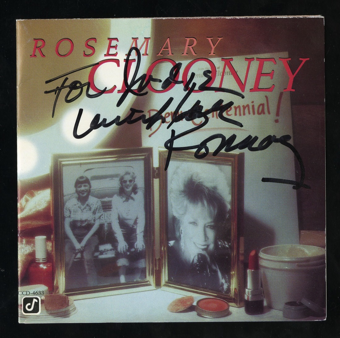 Female Stars: Rosemary Clooney. Cabaret singer, jazz vocalist and actress. Autographed CD insert. - Image 2 of 5
