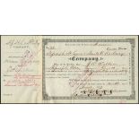 St. Joseph, St. Louis & Santa Fe Railway Company (MO), $100 shares, 188[9], #26, a stock form for