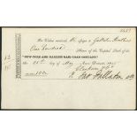 New York and Harlem Railroad Co. (NY), transfer note issued to Gallatin Brothers for 100 shares,