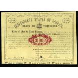 State of Tennessee $1000 1862, Like Cr.62, but with a Redemption date of April 1, 1866, #548,