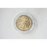 1987-W Constitution $5 Gold. Uncirculated. Housed in its original mint capsule.