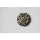 Indian. Tripura. Vijaya Maniyka (1532-1564). Tanka, Saka Era 1478. 10.47 gms. Lion right, pellet