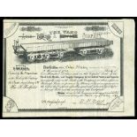 Ward Axle, Brake, and Coupler Company, (PA), $100 shares, 1883, No. 35, spectacular full-width