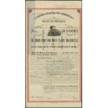 Union Point and White Plains Railroad Co. (GA), 5% First Mortgage bond, $1000, 1889, #15, of only 84