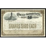 Chicago and Northern Pacific Railroad Company, (IL), $100 shares, 1891, No. A683, large terminal,