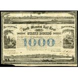 North Missouri Rail Road, (MO), Jefferson, $1000 Thirty Year State Bond, 6% stock, 18[58], No. 3758,