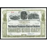 A Nice Selection of Railroad Shares from 1910 or Earlier. Great Northern 1908; Vandalia 1905; Bangor