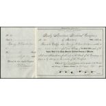 Rocky Mountain Railroad Co. (MT), $100 shares, New York 18[93], #19, signed by Geo. H. Earl as