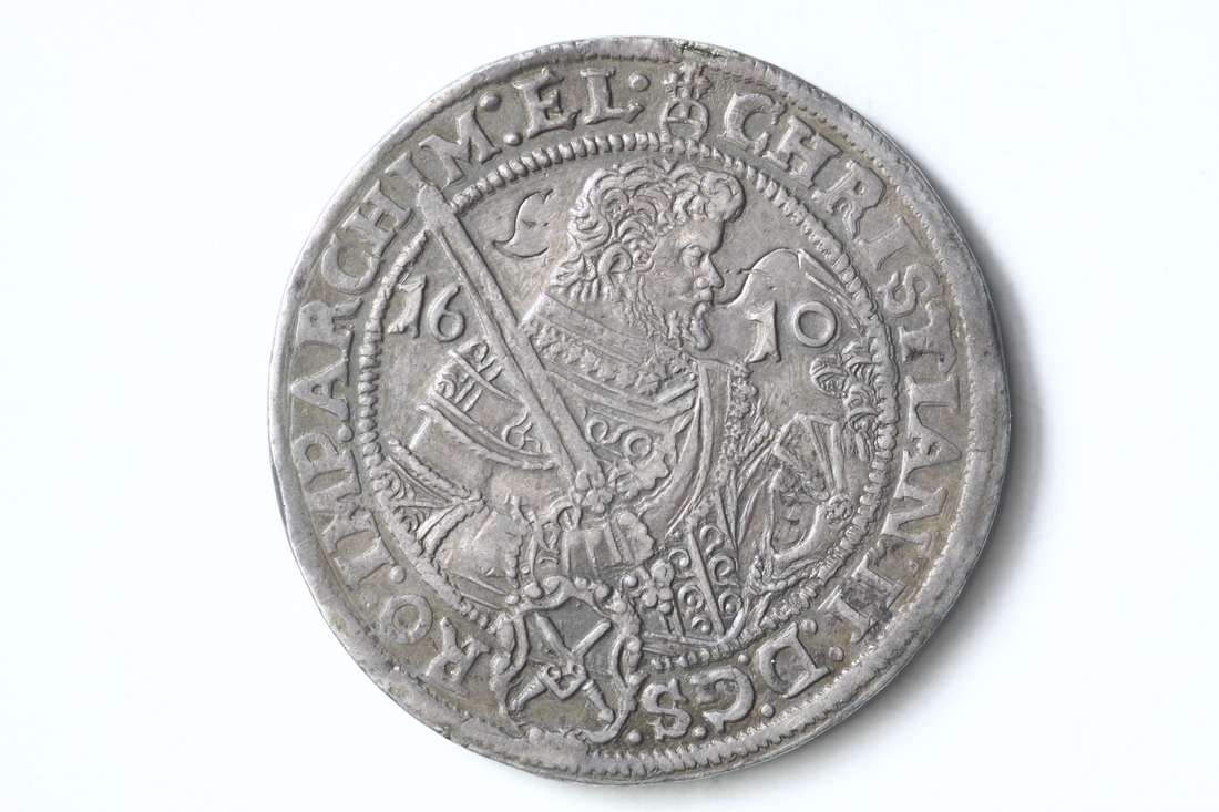 German States. Saxony. Christian II, Johann Georg I and August (1591-1611). Taler, 1610 HR.