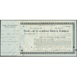 Seattle and International Railway Company (WA), $100 shares, 189[8], #7, signed by C.S.Mellen as