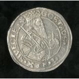 Sweden. Gustav I Vasa (1523-1560). 1 Mark, (15)58. Stockholm. 11.32 gms. Crowned and armored half-