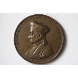 Denmark. Rabbi Isak Noa Mannheimer -- Honorary Citizen of Vienna Medal, 1863. Bronze, 50.1mm.