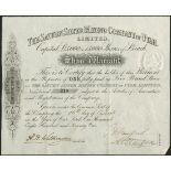 Saturn Silver Mining Company of Utah Limited, a large group of warrants for £5 share, 1871, black