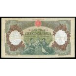 Italy. Banca D'Italia. 5,000 Lire. 1961. P-85d. Venezia and Genova seated lower center, laureate