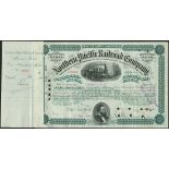 Northern Pacific Railroad Company, 100 shares of $100, New York, 188[5], #26489, issued to E.H.