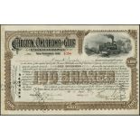 Miscellaneous Share Certificate Grouping. Schuykill and Lehigh Valley Railroad 1880s(2); Wabash