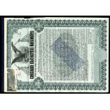 Chicago Elevated Railways (IL), $1000 5 Per Cent Two-Year Secured Gold Note, 1914, green frame,