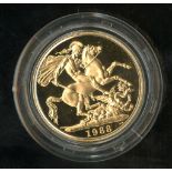 Great Britain. Elizabeth II(1952-). Proof 2 Pounds, 1988. St. George. KM 944. In original case