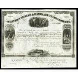 Western Mining & Manufacturing Company (VA), Boone County, $50 shares, 1857, No. 218, miners, Daniel