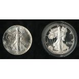 2001 Proof 1 Ounce Silver Eagle. Gem Proof in the original box with papers. Also included is a