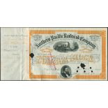 Northern Pacific Railroad Company, $100 shares, common stock, New York, 188[0], #A4788, issued to