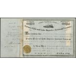 Taylors Falls and Lake Superior Railroad Co. (MN),  $100 shares, Taylors Falls 18[98], #32, issued