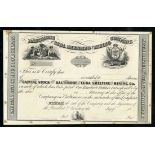 Baltimore and Cuba Smelting and Mining Company, a proof certificate for $100 shares, 18[--] (circa