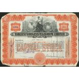 A group of Railroad certificates signed by William Mahone as President of the companies,