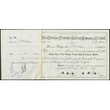 Winnipeg Transfer Railway Co. Ltd. (Manitoba), $100 shares, 18[94], #12, issued to and signed by