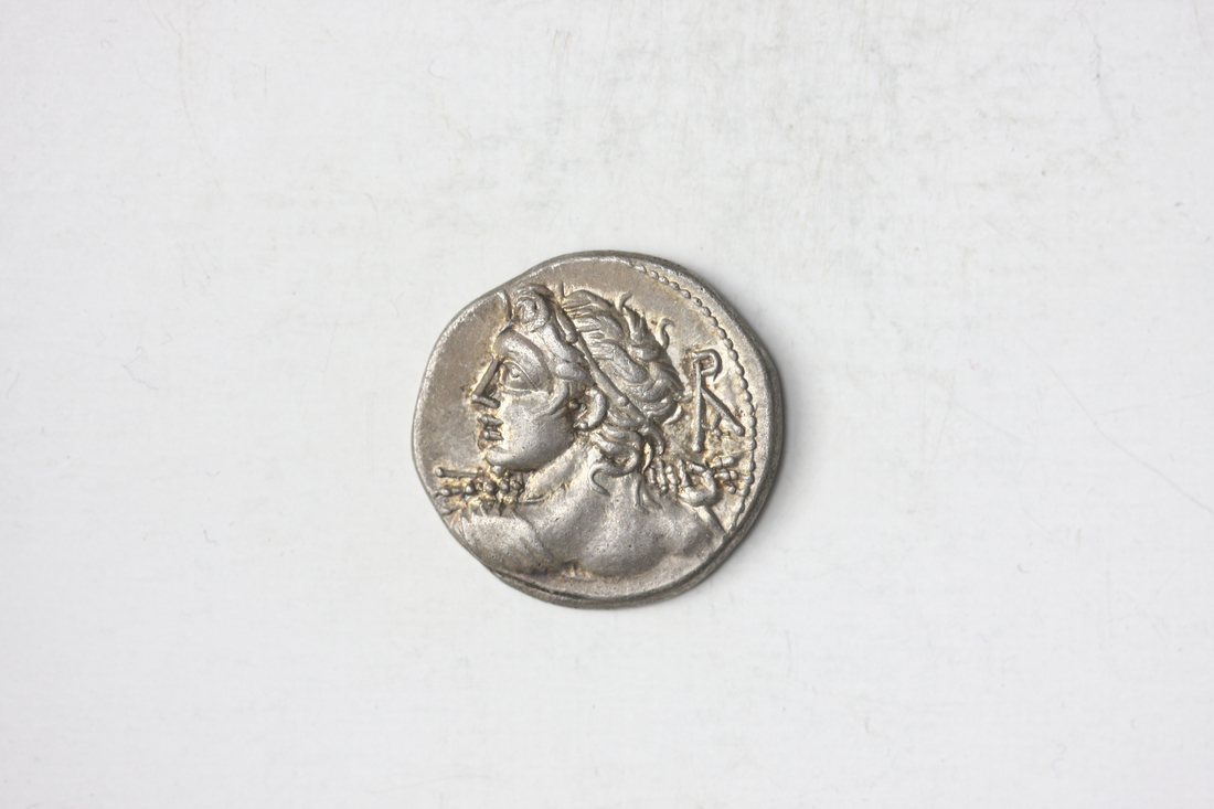 Roman Republic. Lucius Caesius. AR Denarius, 112-111 BC. 3.98 gms. Heroic bust of Vejovis seen