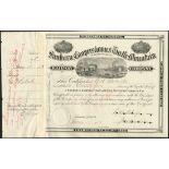 Sanborn, Cooperstown & Turtle Mountain Railway Co., $100 shares, Sanborn, Dakota 188[3], #25,