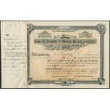 Santa Fe, Prescott and Phoenix Railway Company (AZ), $100 shares, 189[5], #11, ornate border, black,