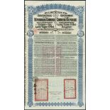 Lung-Tsing-U-Haï-Railway, Government of the Chinese Republic. 5% Gold Loan, Bruxelles 1.1.1913. Nr.