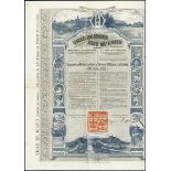 Ville de Kioto / City of Kioto. 5% Bond, external loan, Paris, 31 Décembre 1909. Unissued. The beau