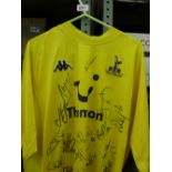 2004/05 Tottenham Hotspur, a yellow 'third' shirt for the season. As presented to the vendor by