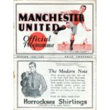 1932/33 Manchester Utd v Lincoln City, a programme from the Second Division game played on 17/12/