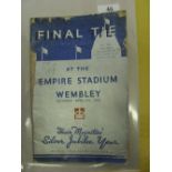 1935 FA Cup Final, Sheffield Wednesday v West Bromwich Albion, a programme from the game played at