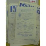 1948/49 Wimbledon, a collection of 9 home programmes, Ilford, Leytonstone, Oxford City, Wycombe