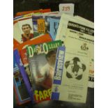 A collection of 90 Friendly & Testimonial programmes, an excellent varity of games, both in the