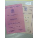 FA Amateur Cup Semi-Finals, 2 programmes from games played at Dulwich Hamlet, 1945/46 Barnet v