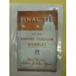 1935 Rugby League Cup Final, Huddersfield v Castleford, a programme from the game played at