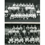 Derby County 1955/1956 & 1956/1957, Two 'original' team group picture postcards, both stamped '